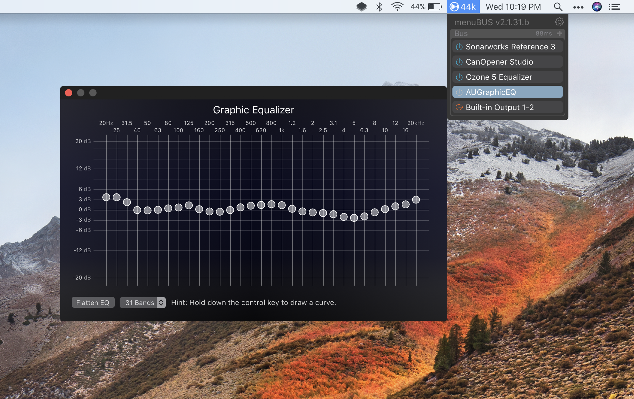 menuBUS - free system wide equalizer, and host for Mac | MacRumors Forums